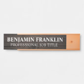 Plaque de nom de porte de bureau professionnel mod (Devant)