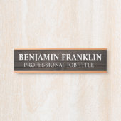 Plaque de nom de porte de bureau professionnel mod (Devant)
