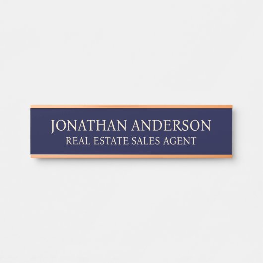 Plaque de nom de porte de bureau professionnel mod (Devant)