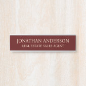 Plaque de nom de porte de bureau professionnel mod (Devant)