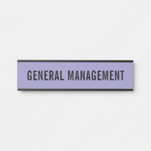 Plaque de nom de porte de bureau professionnel mod