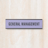 Plaque de nom de porte de bureau professionnel mod (Devant)