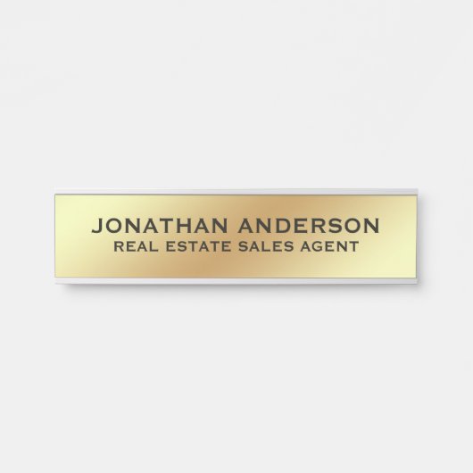 Plaque de nom de porte de bureau professionnel mod (Devant)