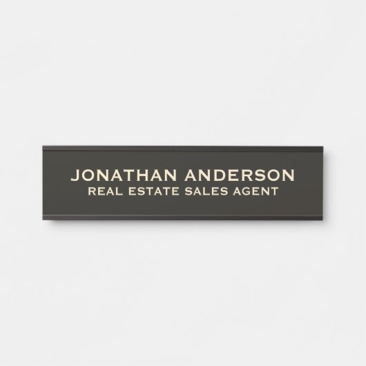 Plaque de nom de porte de bureau professionnel mod (Devant)