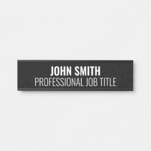 Plaque de nom de porte de bureau professionnel mod