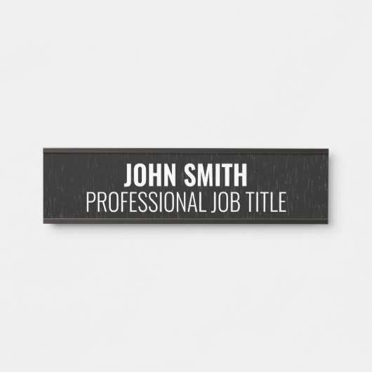 Plaque de nom de porte de bureau professionnel mod (Devant)