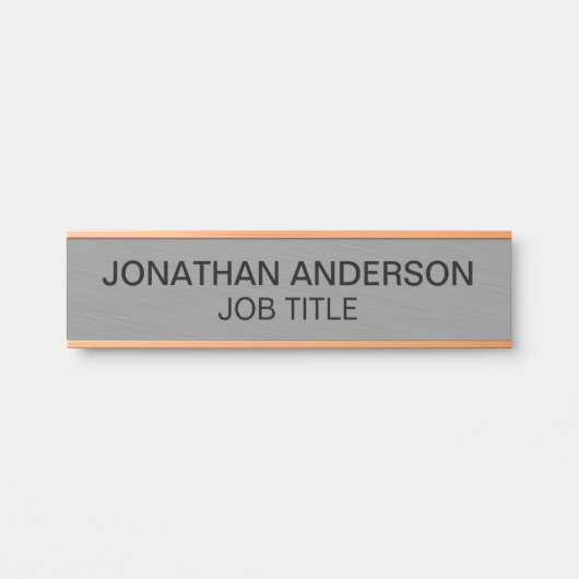 Plaque de nom de porte de bureau professionnel mod (Devant)