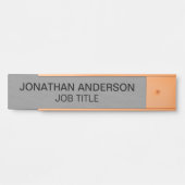 Plaque de nom de porte de bureau professionnel mod (Devant)