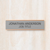 Plaque de nom de porte de bureau professionnel mod (Devant)