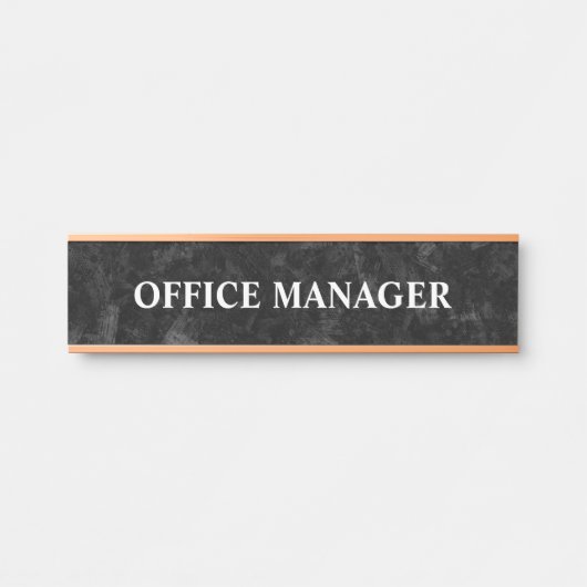 Plaque de nom de porte de bureau professionnel mod (Devant)