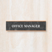 Plaque de nom de porte de bureau professionnel mod (Devant)