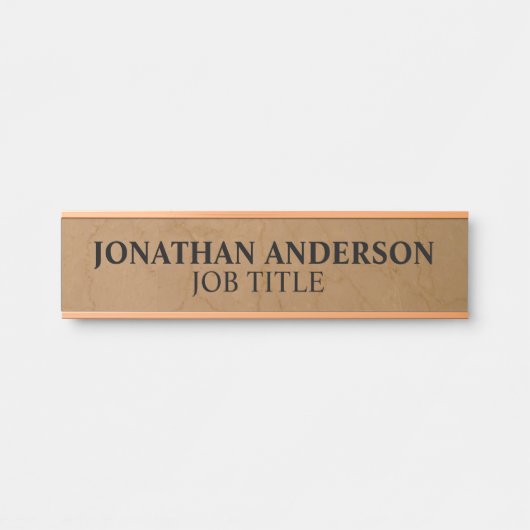 Plaque de nom de porte de bureau professionnel mod (Devant)