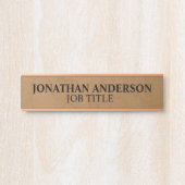 Plaque de nom de porte de bureau professionnel mod (Devant)