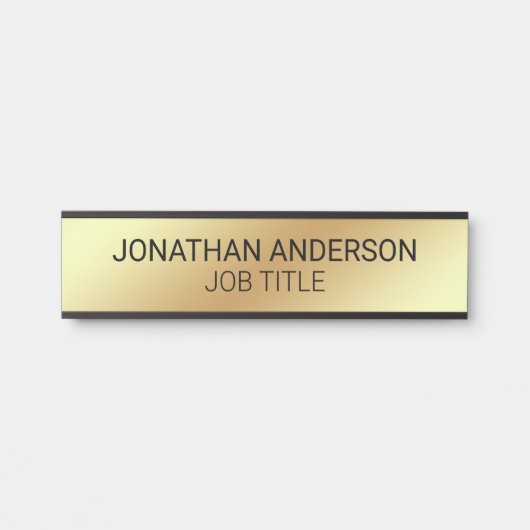 Plaque de nom de porte de bureau professionnel mod (Devant)