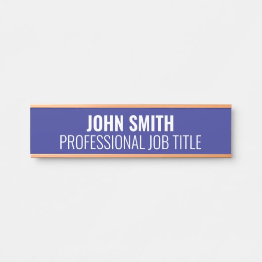 Plaque de nom de porte de bureau professionnel mod (Devant)