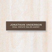 Plaque de nom de porte de bureau professionnel mod (Devant)