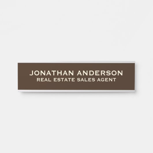 Plaque de nom de porte de bureau professionnel mod (Devant)