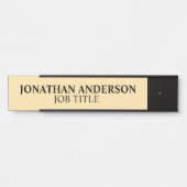 Plaque de nom de porte de bureau professionnel mod (Devant)