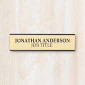 Plaque de nom de porte de bureau professionnel mod (Devant)