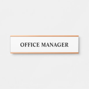 Plaque de nom de porte de bureau professionnel mod