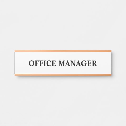 Plaque de nom de porte de bureau professionnel mod (Devant)