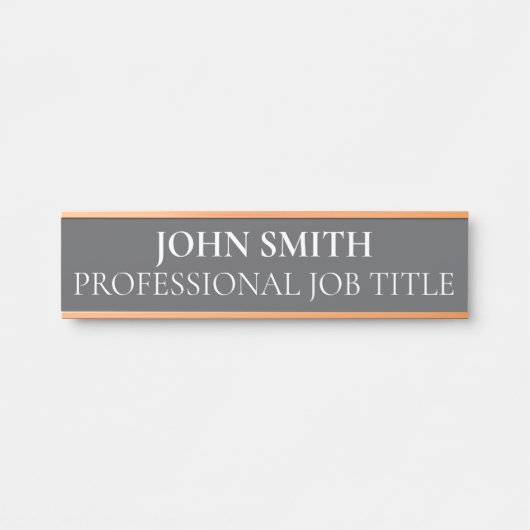 Plaque de nom de porte de bureau professionnel mod (Devant)
