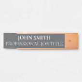 Plaque de nom de porte de bureau professionnel mod (Devant)