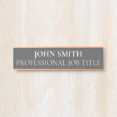 Plaque de nom de porte de bureau professionnel mod (Devant)