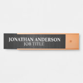 Plaque de nom de porte de bureau professionnel mod (Devant)