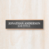 Plaque de nom de porte de bureau professionnel mod (Devant)
