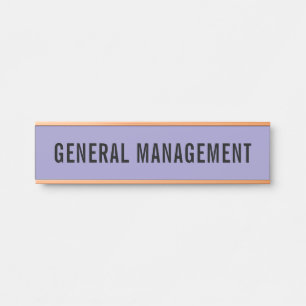 Plaque de nom de porte de bureau professionnel mod