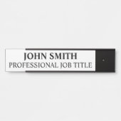 Plaque de nom de porte de bureau professionnel mod (Devant)