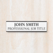 Plaque de nom de porte de bureau professionnel mod (Devant)