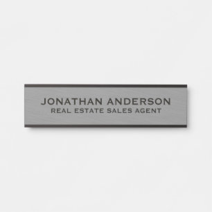 Plaque de nom de porte de bureau professionnel mod