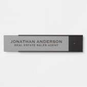 Plaque de nom de porte de bureau professionnel mod (Devant)