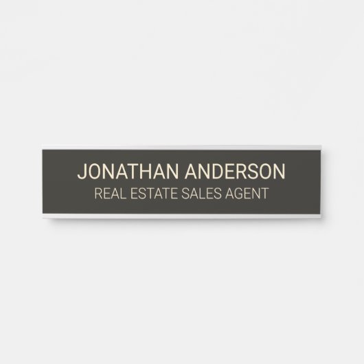 Plaque de nom de porte de bureau professionnel mod (Devant)