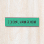 Plaque de nom de porte de bureau professionnel mod (Devant)