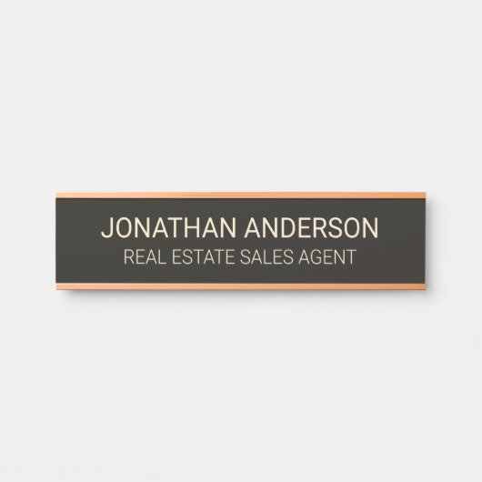 Plaque de nom de porte de bureau professionnel mod (Devant)