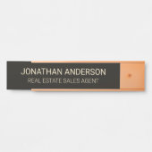 Plaque de nom de porte de bureau professionnel mod (Devant)