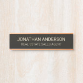Plaque de nom de porte de bureau professionnel mod (Devant)