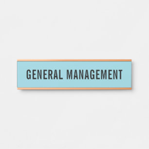 Plaque de nom de porte de bureau professionnel mod