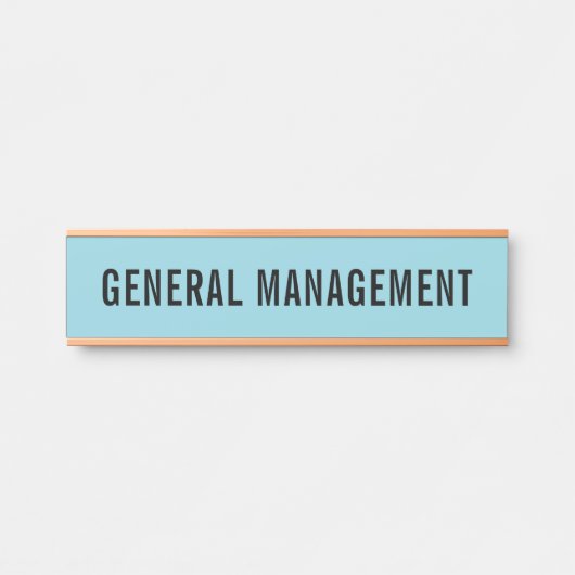 Plaque de nom de porte de bureau professionnel mod (Devant)