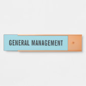 Plaque de nom de porte de bureau professionnel mod (Devant)