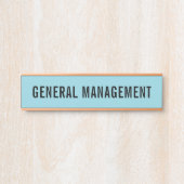 Plaque de nom de porte de bureau professionnel mod (Devant)