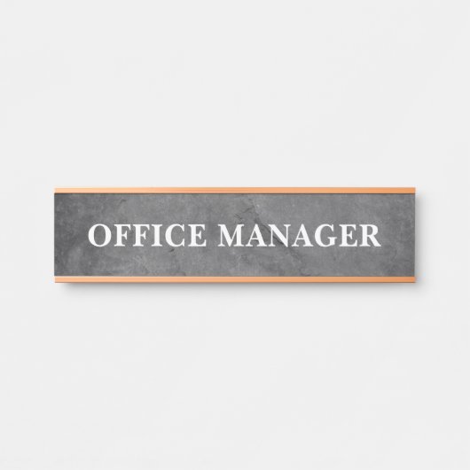 Plaque de nom de porte de bureau professionnel mod (Devant)
