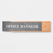 Plaque de nom de porte de bureau professionnel mod (Devant)