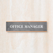 Plaque de nom de porte de bureau professionnel mod (Devant)