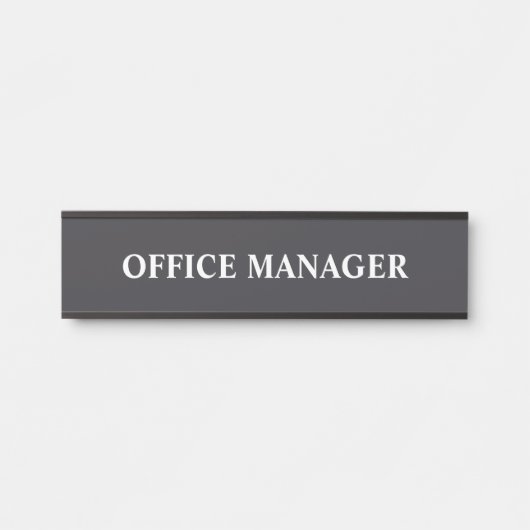 Plaque de nom de porte de bureau professionnel mod (Devant)