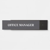 Plaque de nom de porte de bureau professionnel mod (Devant)