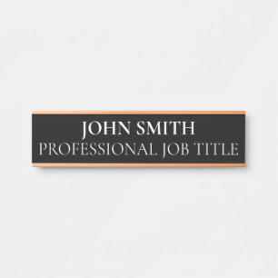 Plaque de nom de porte de bureau professionnel mod